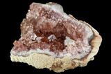 Pink Amethyst Geode Section - Argentina #124184-1